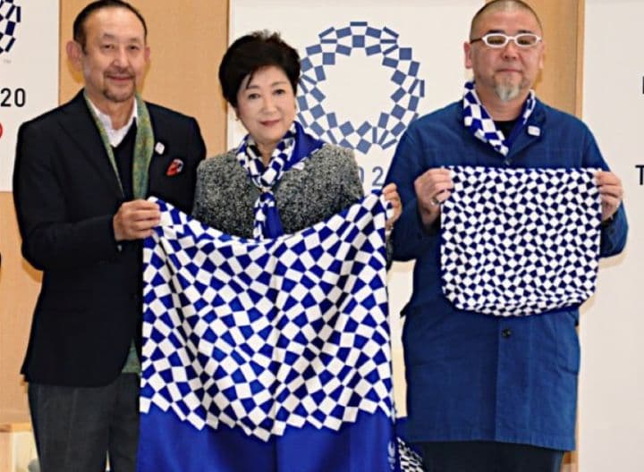 東京2020オリンピック 東京染小紋 スカーフ 風呂敷クロス - メルカリ