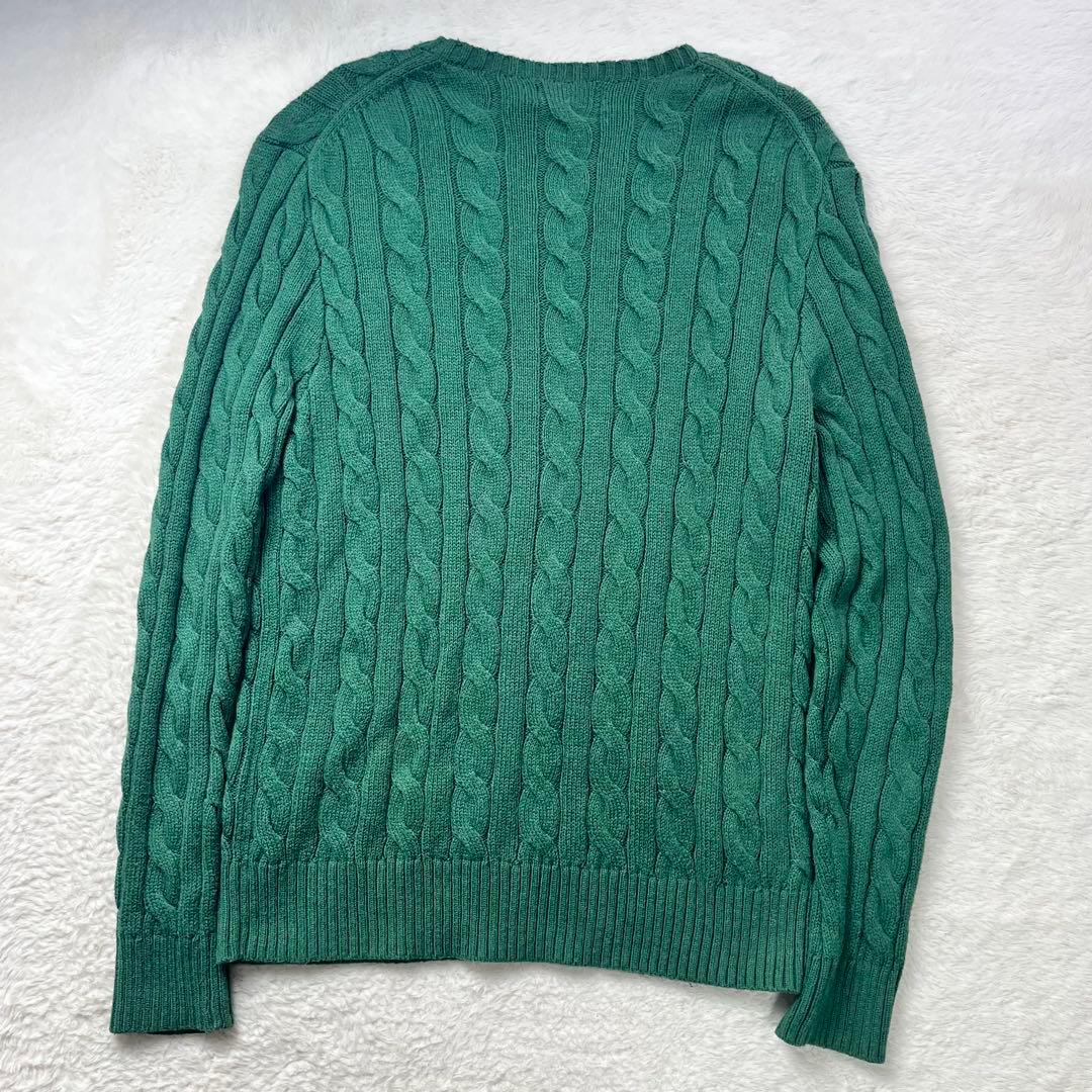 ポロラルフローレン ケーブルニット ポニー 緑QRコード S - メルカリ