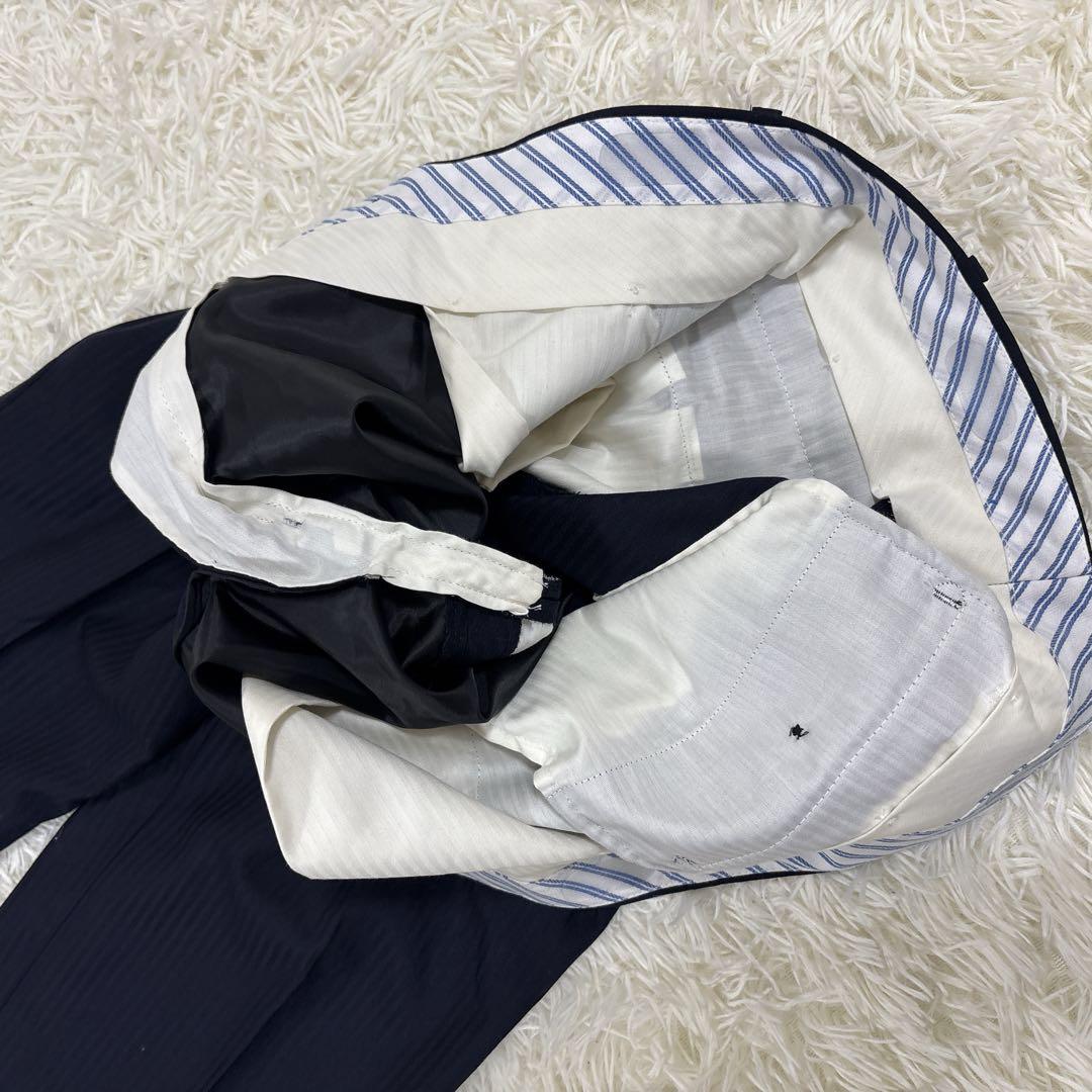 長井代助✨HILTON 3ピーススーツ　super110's ネイビーXL