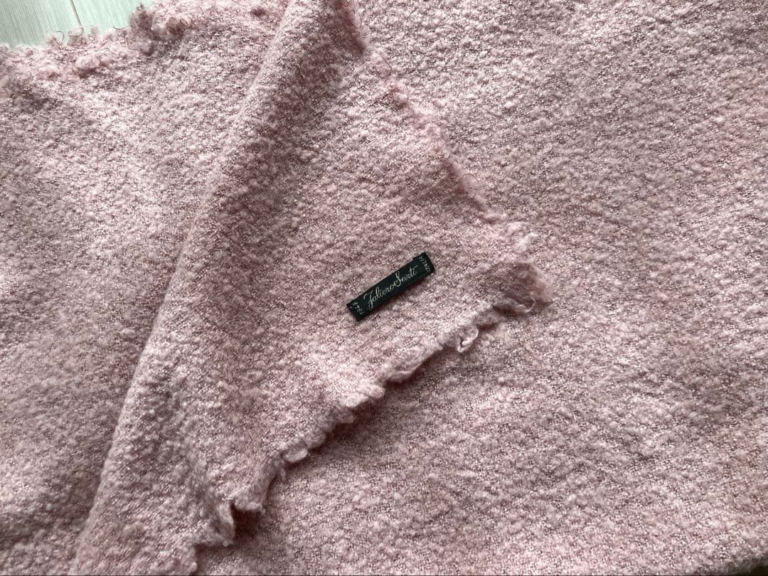 ファリエロサルティ ヴァージンウールカシミア大判ストール くすみ