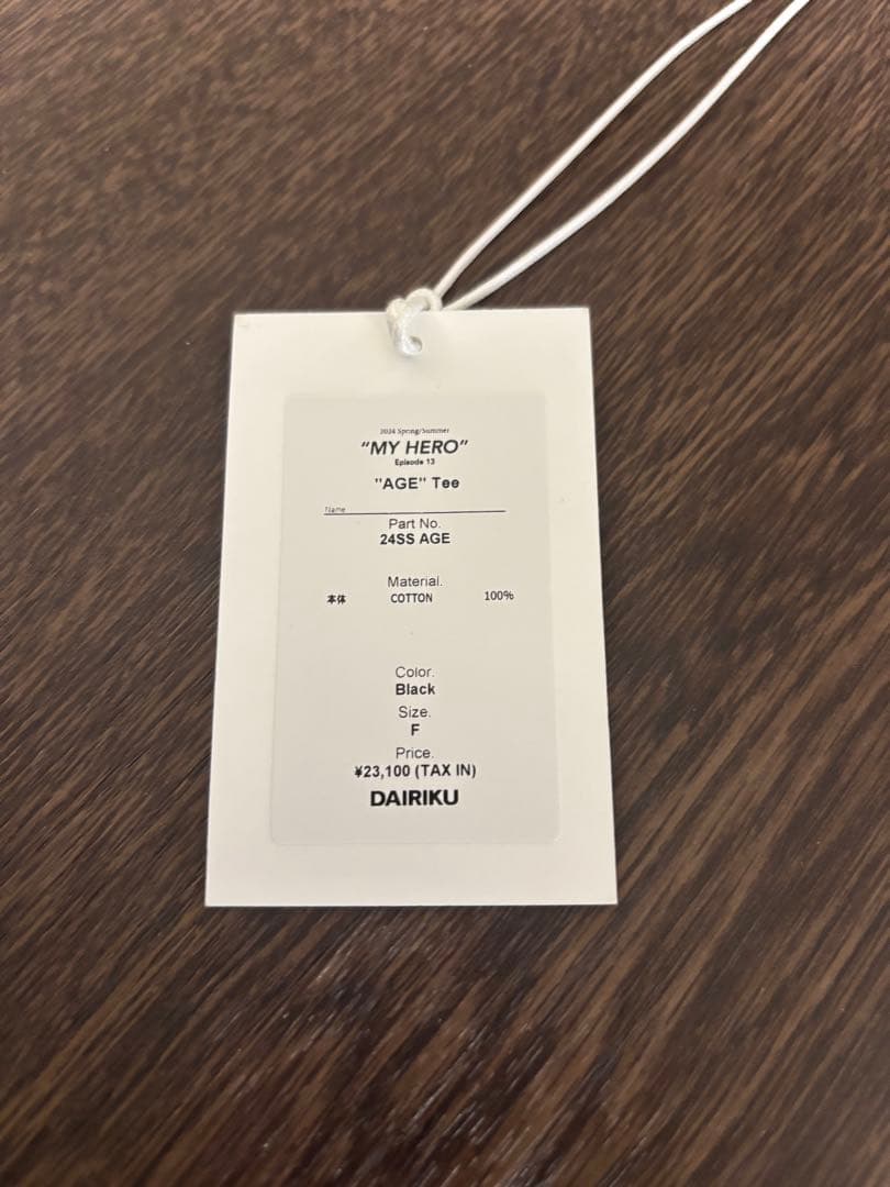 トップス DAIRIKU \"AGE\" Layered TEE Age factory