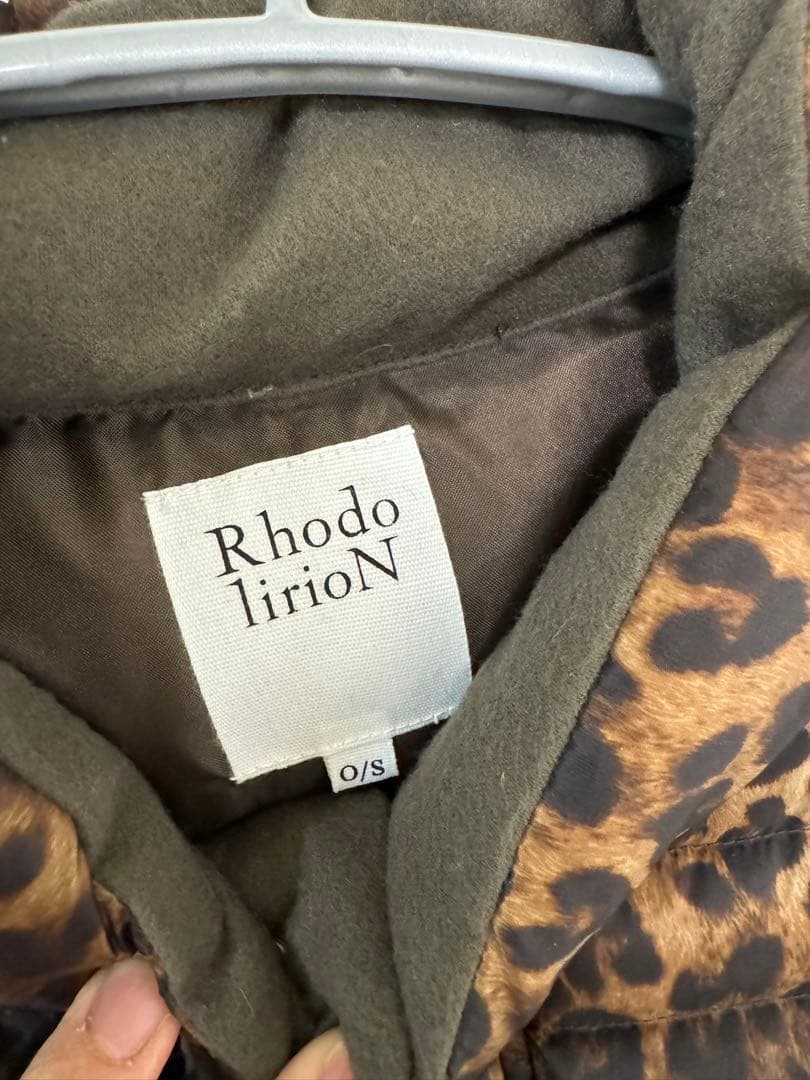 RHODOLIRION/ロドリリオン ダウンベスト ダウンジャケット レオパード