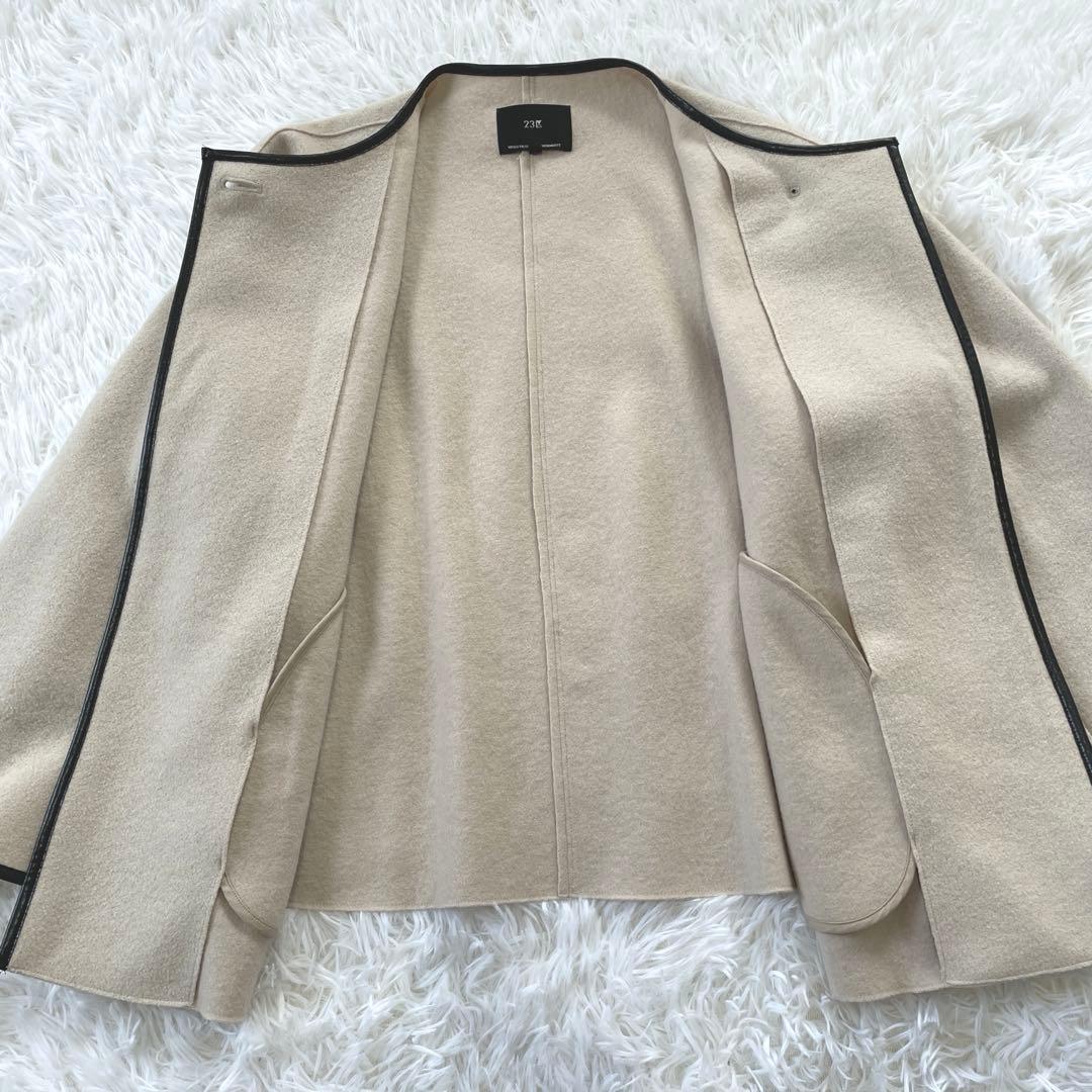 23区 コンプレストパイル ノーカラー アウター 32 - メルカリ