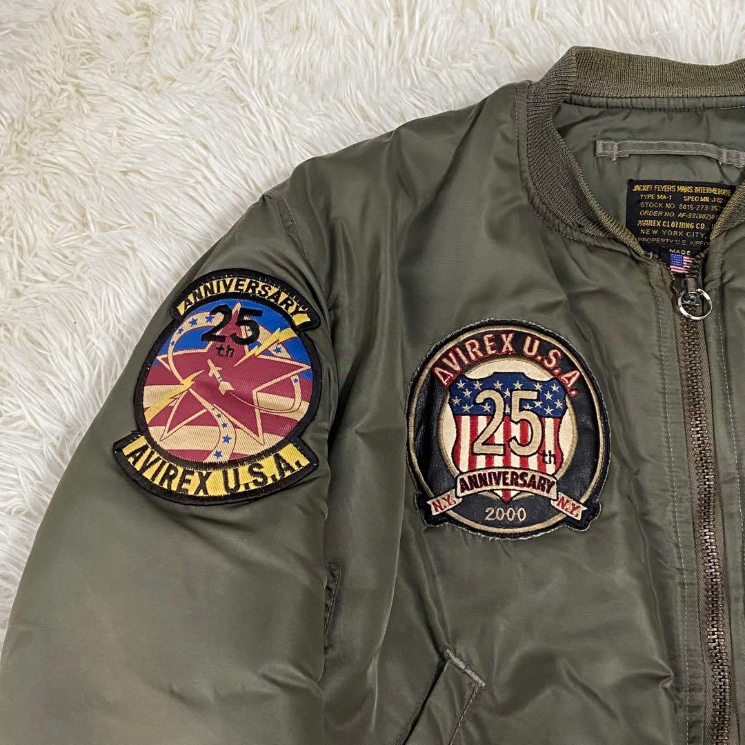 AVIREX フライトジャケット MA-1 USA製 25周年記念モデル サイズ