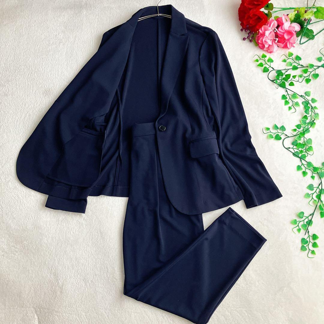 マッキントッシュ☆ストレッチ パンツスーツ トラベルスーツ ワイド