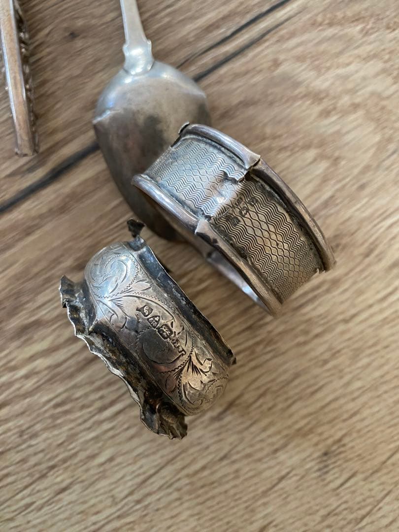 イギリスアンティークシルバー スクラップ用 純銀 - メルカリ