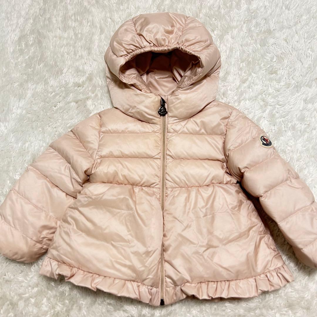 美品✨RFID✨MONCLER ダウン フリル ODILE baby 80ピンク ☆MONCLER☆ 裾フリルがキュート・大人気ベビーダウン ODILE