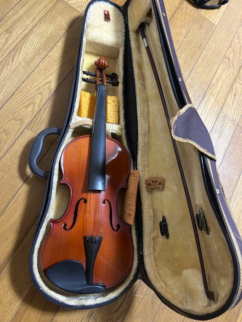 バイオリン本体 ブラウン 4弦 ハードケース付き - メルカリ