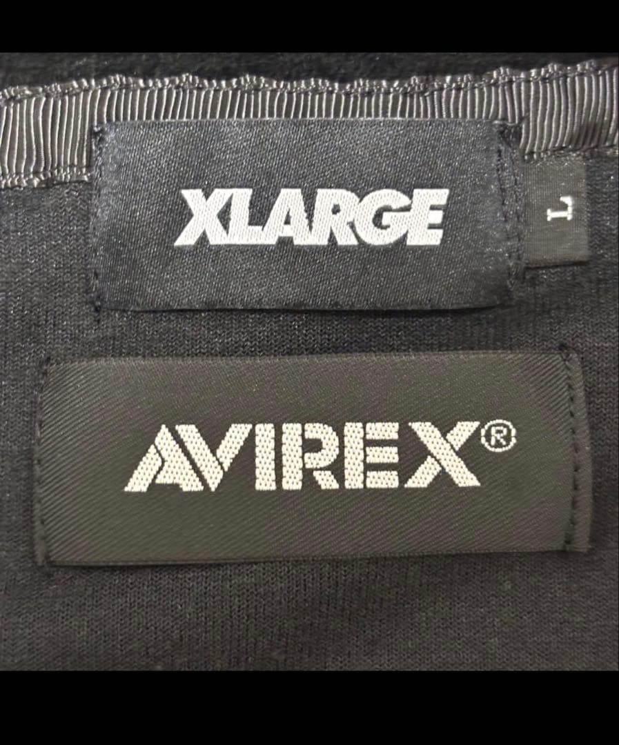 希少 AVIREX × X-LARGE ベロア 刺繍 ブルゾン Lブラック - メルカリ