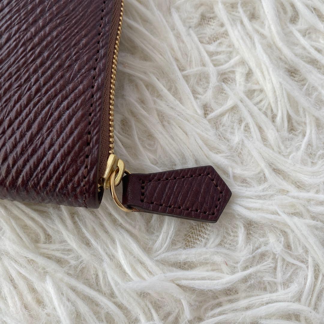 未使用 希少 ロシアンカーフ 新進工房 シンシン 長財布 茶 バタール