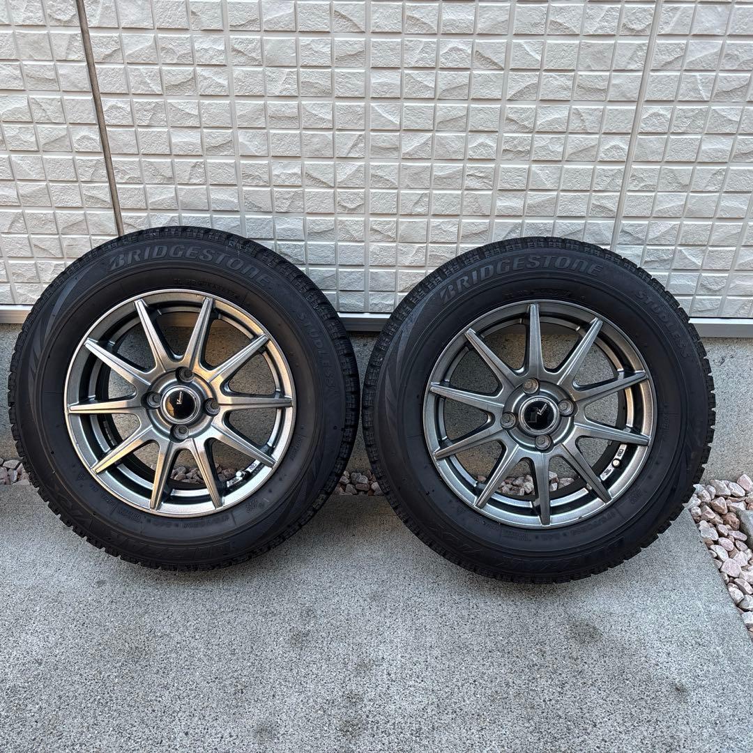 (2/2) スタッドレスタイヤ アルミホイールセット 2本分 2025年製】スタッドレス タイヤ ホイール 4本 5穴114 DOS RP-7