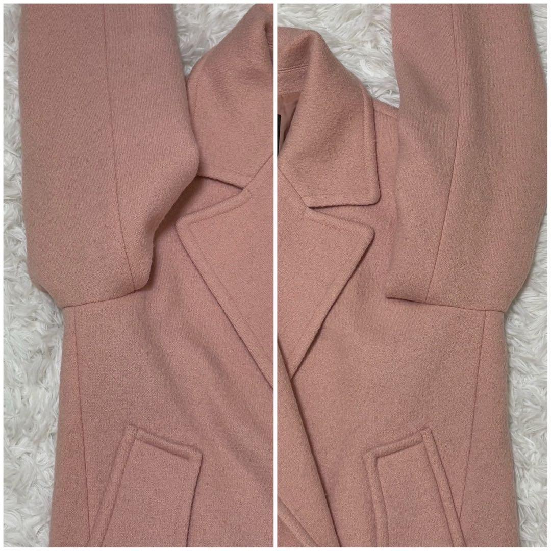 ◎極美品 Theory ピンク 近年モデル ダブル チェスターコート S 1
