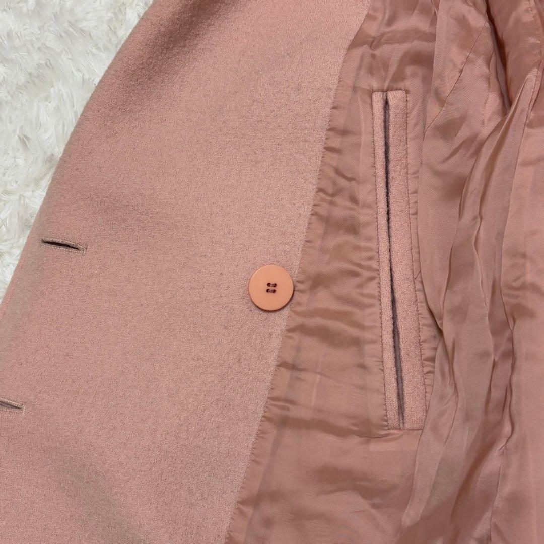 ◎極美品 Theory ピンク 近年モデル ダブル チェスターコート S 1