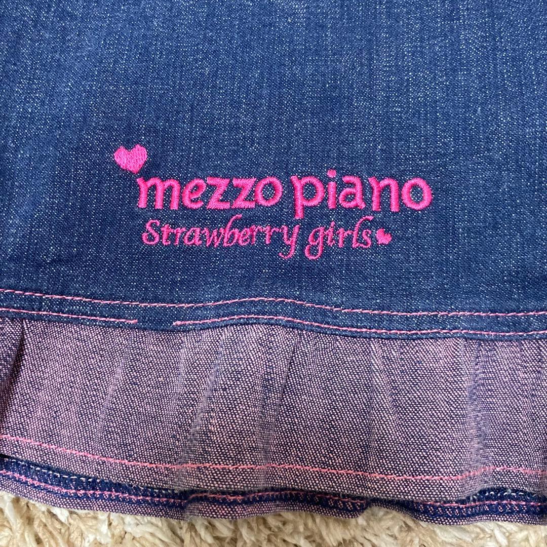 メゾピアノ 160 デニムスカート いちご柄 平成レトロ 女児 Y2K