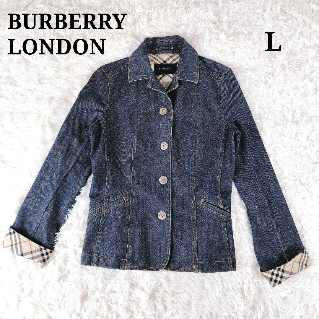 極美品✨バーバリーロンドン デニムジャケット ノバチェック 40 L