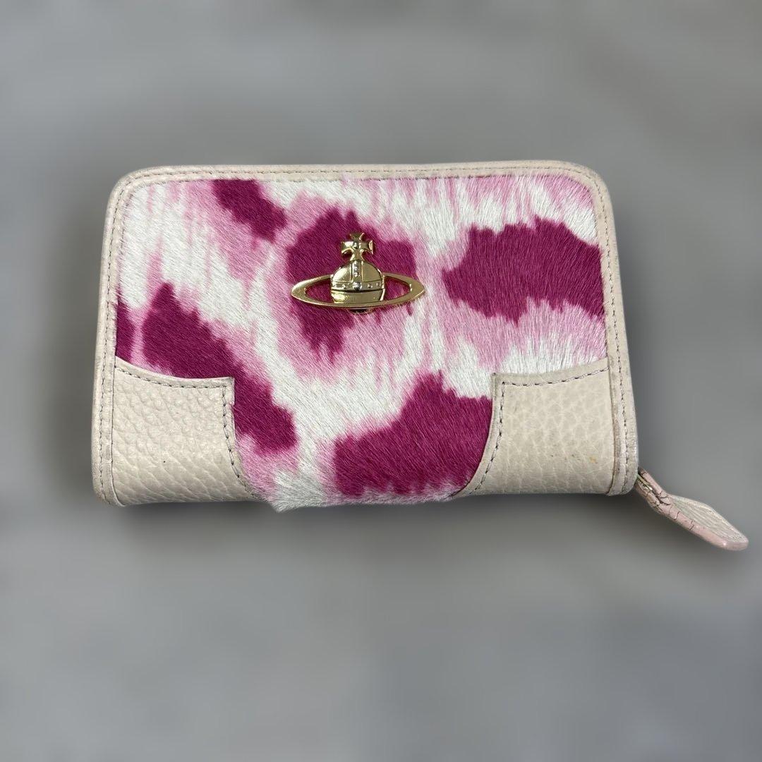 ヴィヴィアンウエストウッド ハラコ キーケース ピンクレオパード Vivienne Westwood（ヴィヴィアンウエストウッド） ハラコ キーケース