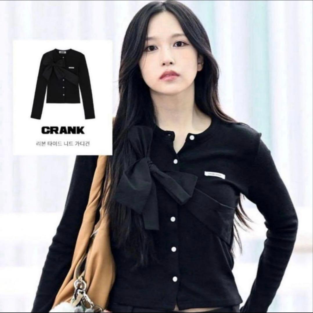 CRANK リボンタイドニットカーディガン - メルカリ