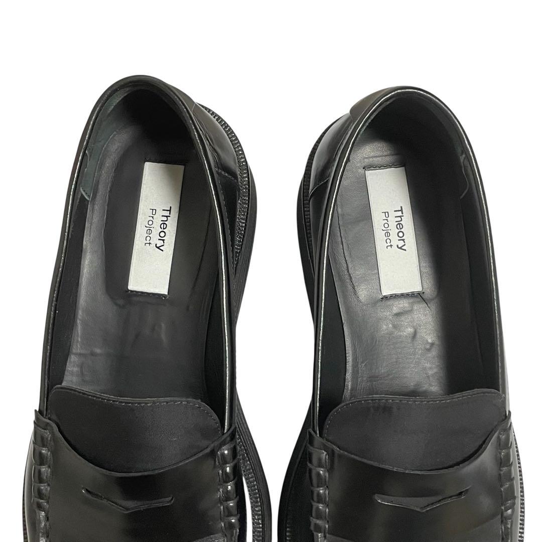 極美品 セオリープロジェクト 厚底コインローファー 42 ビジネス