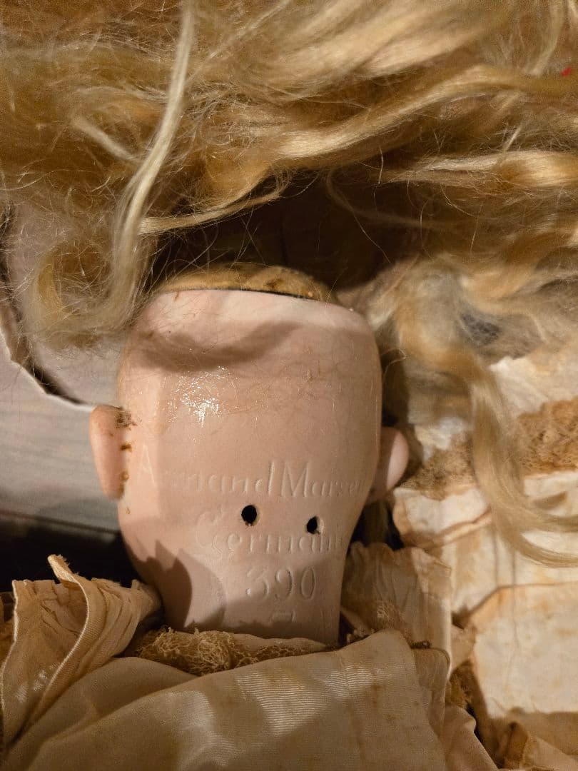 アーモンドマルセル アンティークビスクドール 約59cm - メルカリ