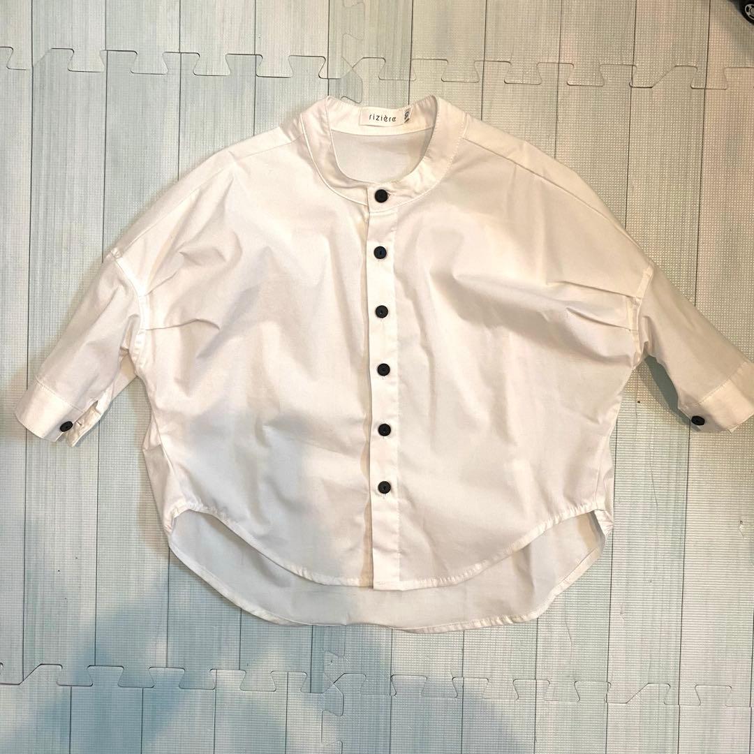 riziere ノーカラージャケットセットアップ・シャツ3点セット 90cm