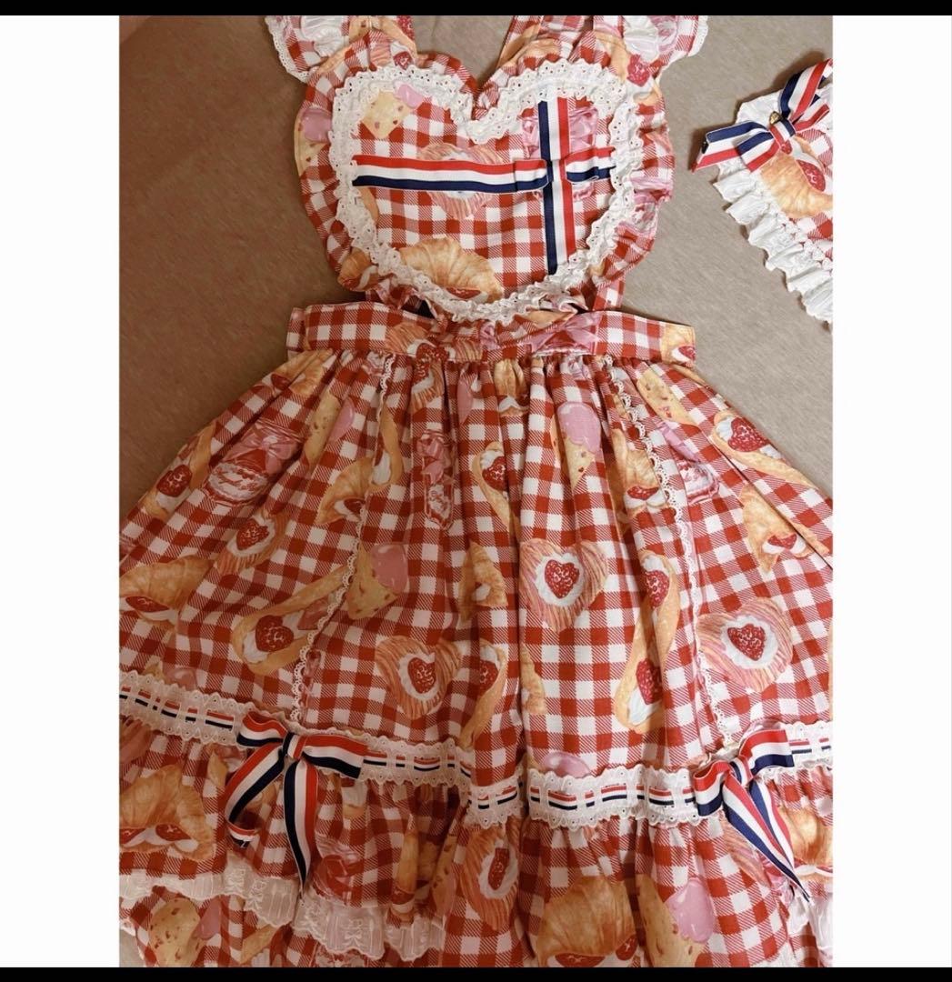 いちごBread Bekery Cafe スカート、ヘッドドレスセット 2022/4/23(Sat) ☆New Arrivals☆ いちごBread Bakery CafeスカートSet