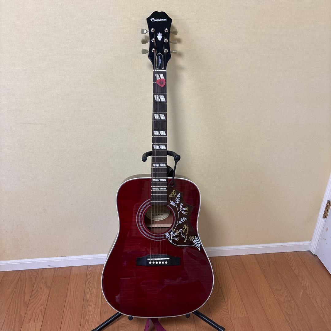 Epiphone Hummingbird Artist アコースティックギター Amazon | Epiphone Hummingbird Studio Faded Cherry Burst