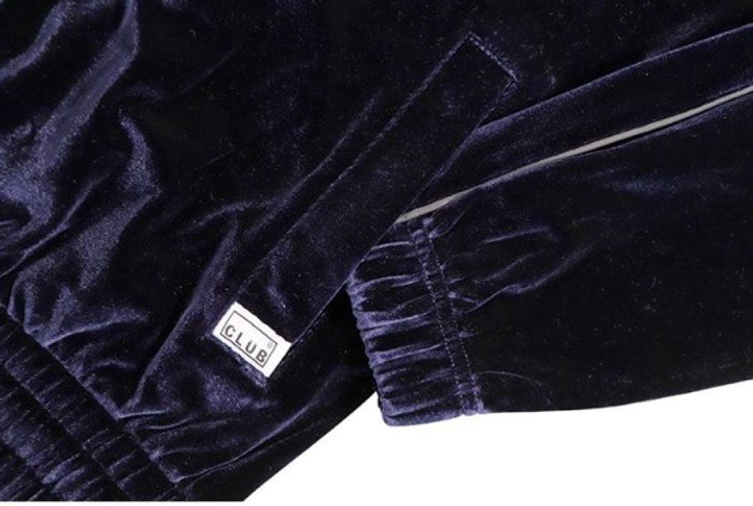 PRO CLUB ネイビー フルジップジャケット ベロア L - メルカリ
