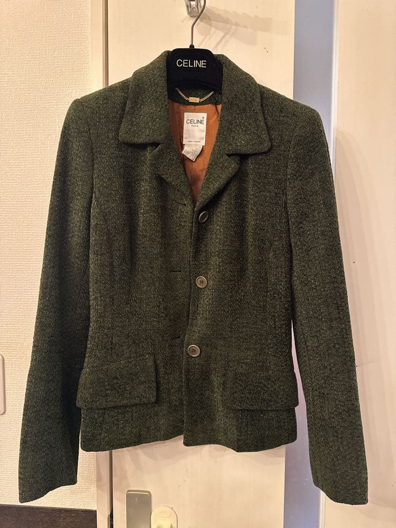 CELINE ジャケット ☆タイムセール☆メンズCELINE☆セレブ愛用テディジャケットS (CELINE