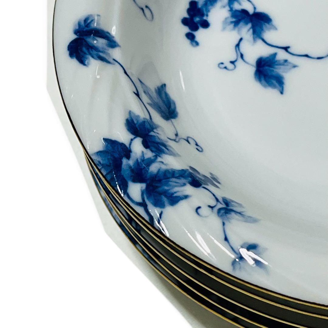 昭和レトロ たち吉 フルーツ皿 ぶどう柄 葡萄柄 グレープ柄 金縁 5枚