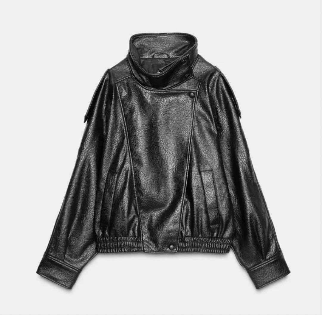ZARA フェイクレザージャケット 完売品 XS - メルカリ