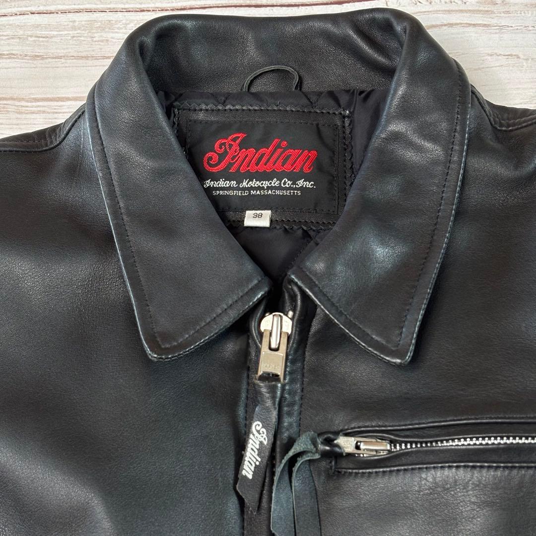 インディアンモーターサイクル シングル ライダースジャケット - メルカリ