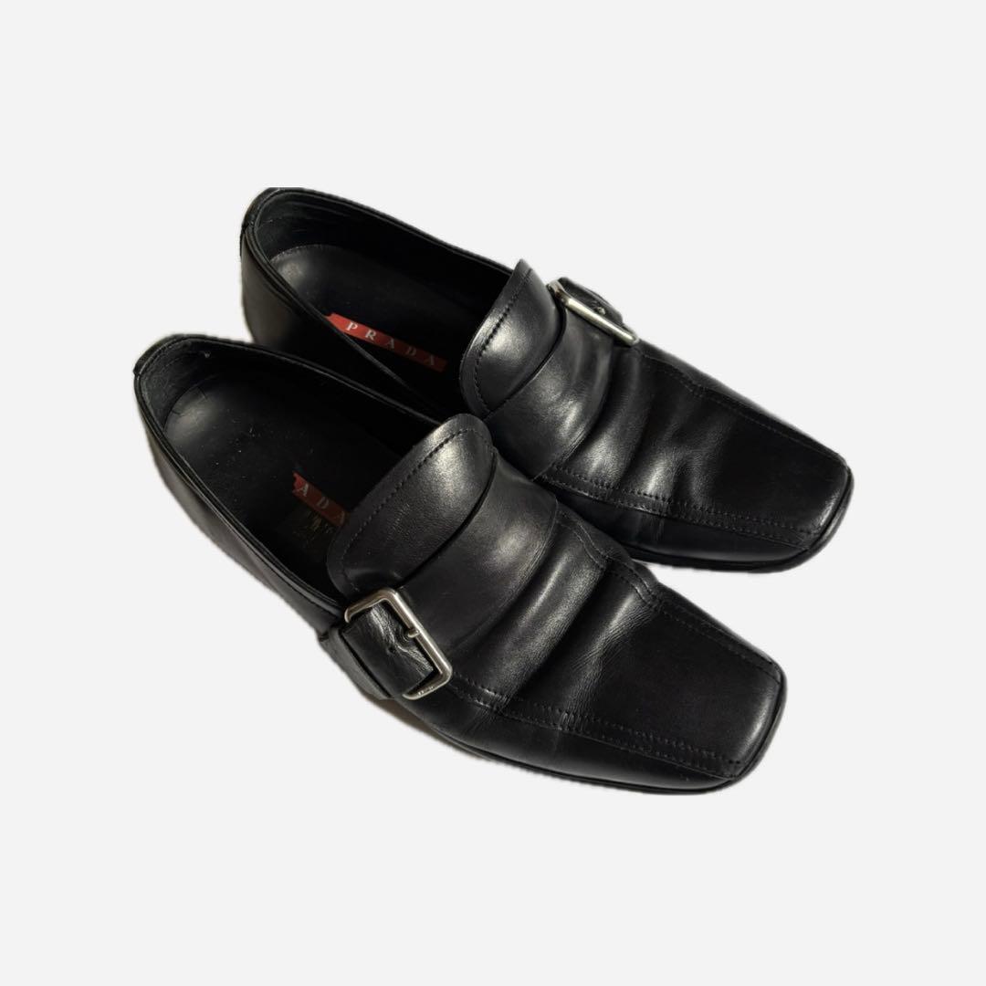 希少　PRADA sports スクエア　ローファー　archive 超希少 PRADA Loafer square toe archive 6 5 プラダ スクエアトゥ