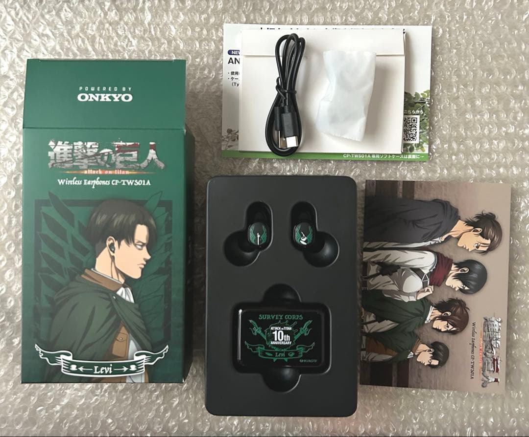 進撃の巨人 ONKYO Bluetoothイヤホン リヴァイモデル - メルカリ