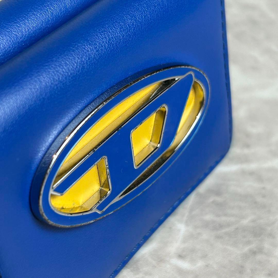 ディーゼル 完売品 三つ折り Dロゴ 1DR ウォレット お財布 ブルー