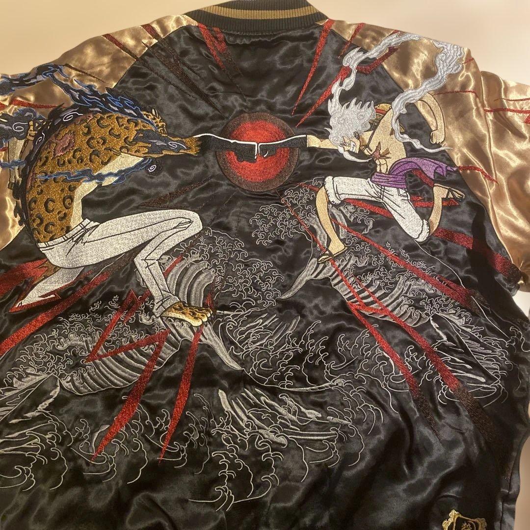 【格安新品】早い者勝ち　絡繰魂 粋 ワンピース スカジャン ルフィvs ルッチ 絡繰魂 粋 ワンピース ONEPIECE コラボ スカジャン ルフィvs ルッチ