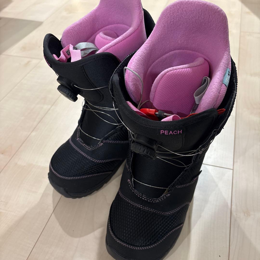 BURTON PEACH スノーボードブーツ ブラック/ピンク BURTON（バートン） スノーボード ブーツ BURTON MINT BOA WIDE Peach