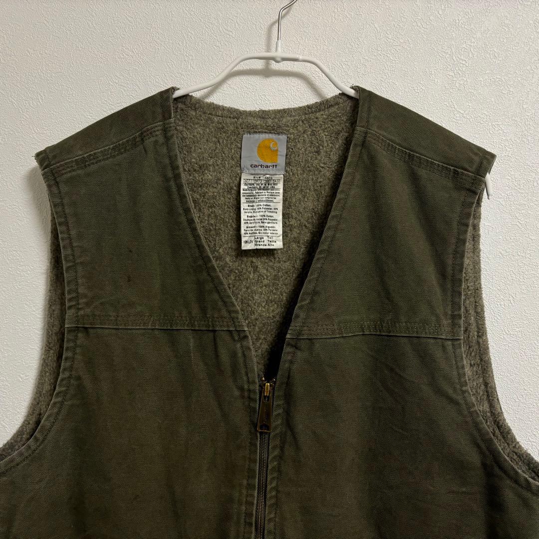 Carhartt カーハート ダック ベスト モスグリーン 緑 L - メルカリ