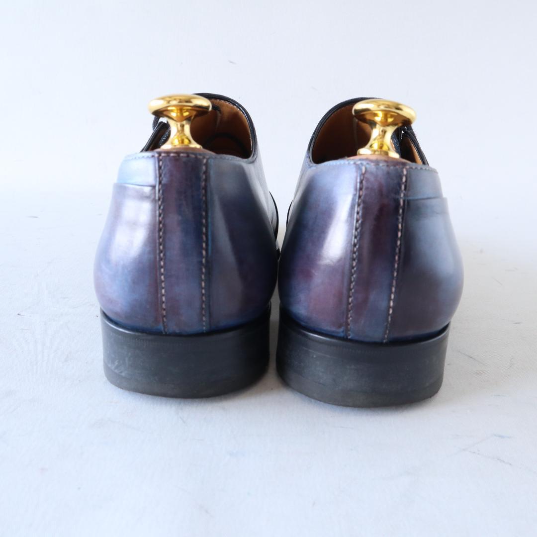 極美品フランチェスコベニーニョ ネイビーパティーヌ 5／24〜24.5cm