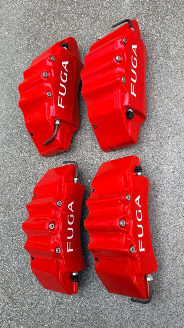 FUGA ブレーキキャリパー レッド 4個セット ウェーバースポーツ - メルカリ
