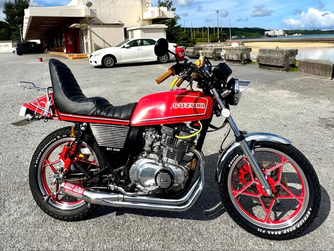 GSX250E GSX400E ザリ 三段 シート チョビ三 チョビサン - メルカリ