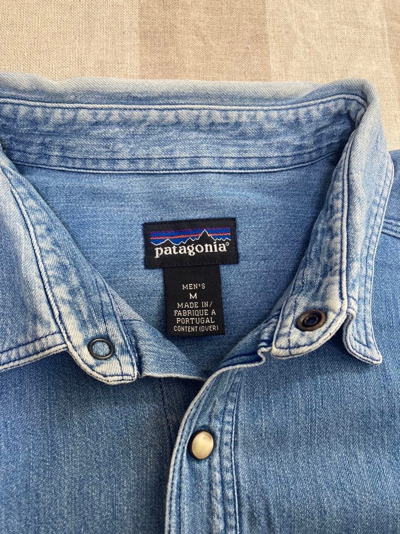 パタゴニア メンズ・カラード・リングスパン・シャツ Indigo M 90's