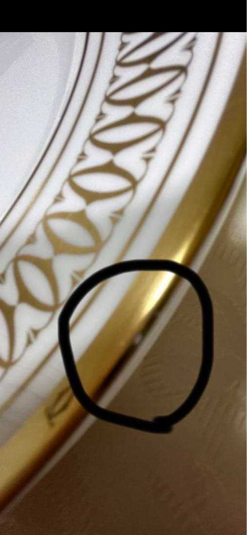 お値下げ【カルティエ】金彩ディナー皿 27センチ5枚セット 発送平日