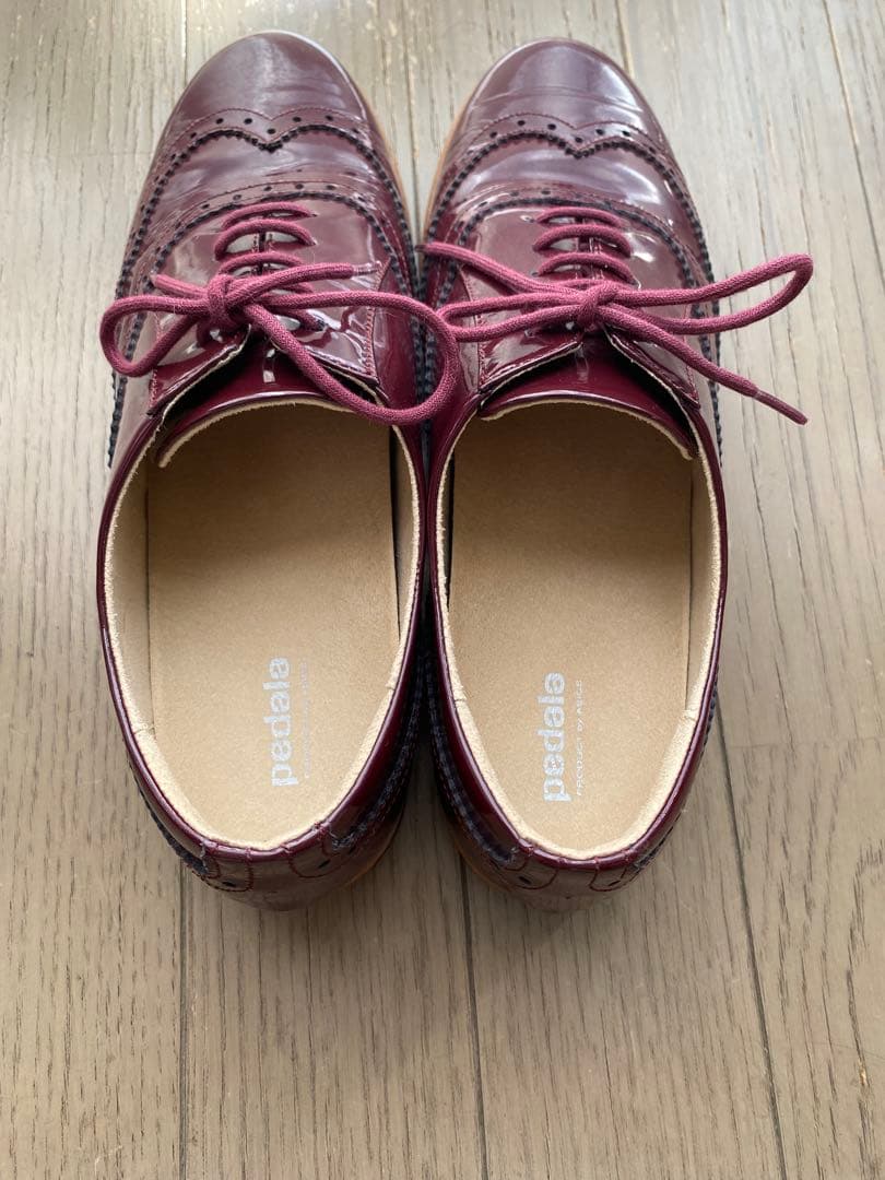 ASICS Pedala ペダラ レザーシューズ 23.5E ポートロイヤル - メルカリ