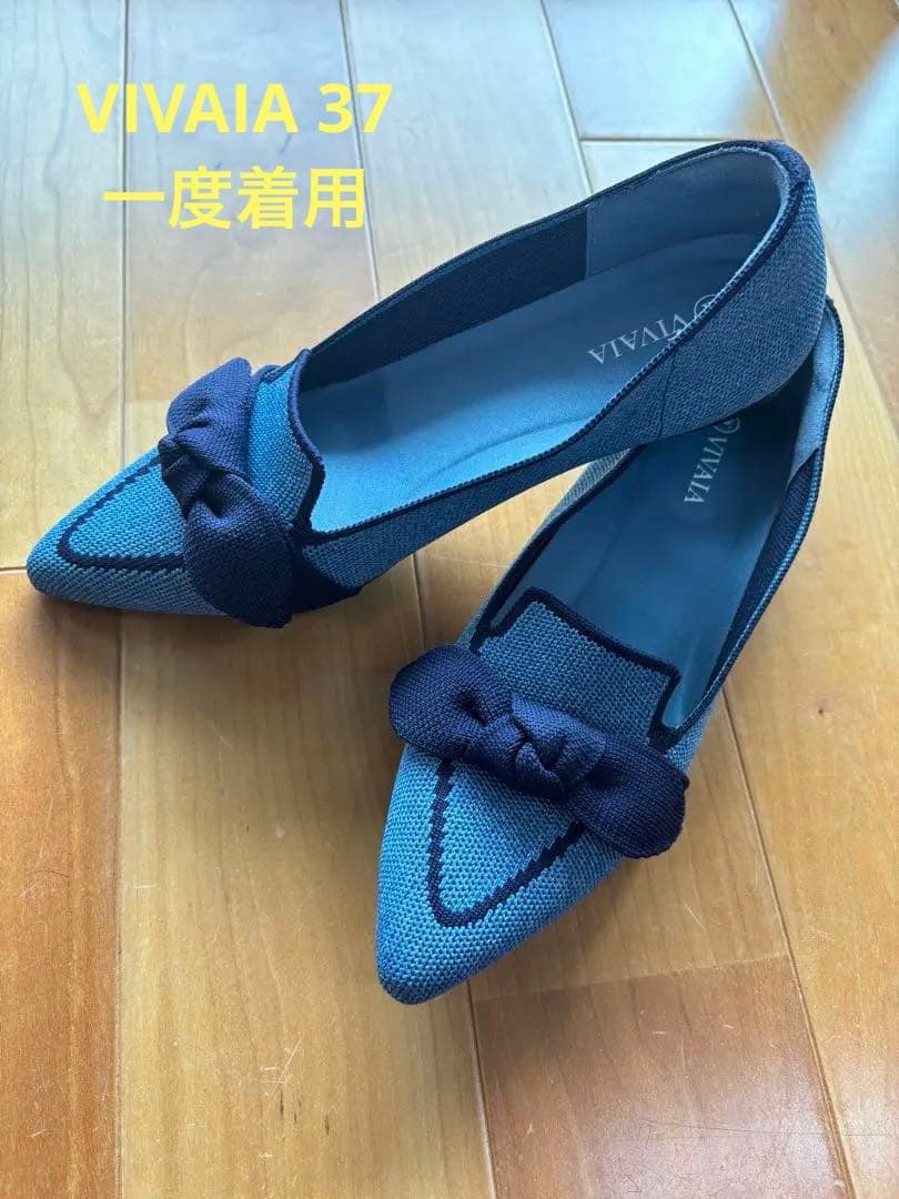 1度着用⭐︎VIVAIA ポインテッドトゥ リボン付き ローファー37 - メルカリ