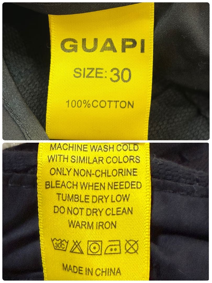 極美品】GUAPI オプシディアン ブレイデッドパンツ フレア タグ付 30黒