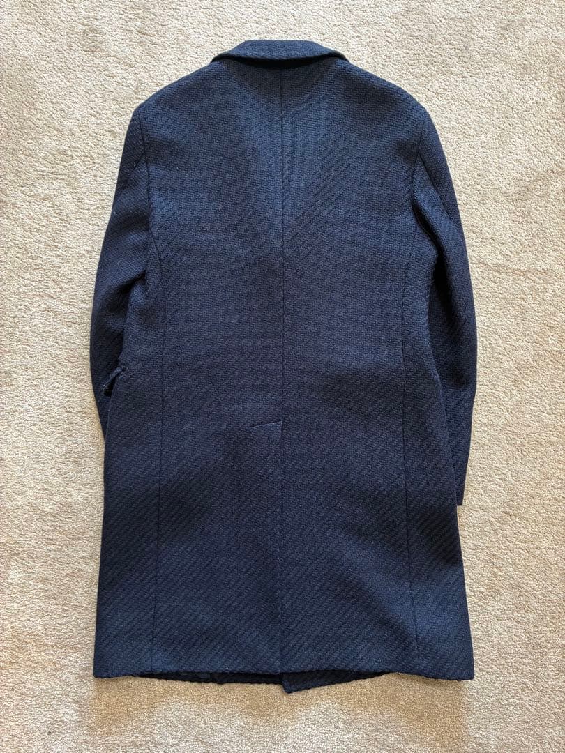 TAGLIATORE×ブリッラ ネイビー ウール チェスターコート44 - メルカリ
