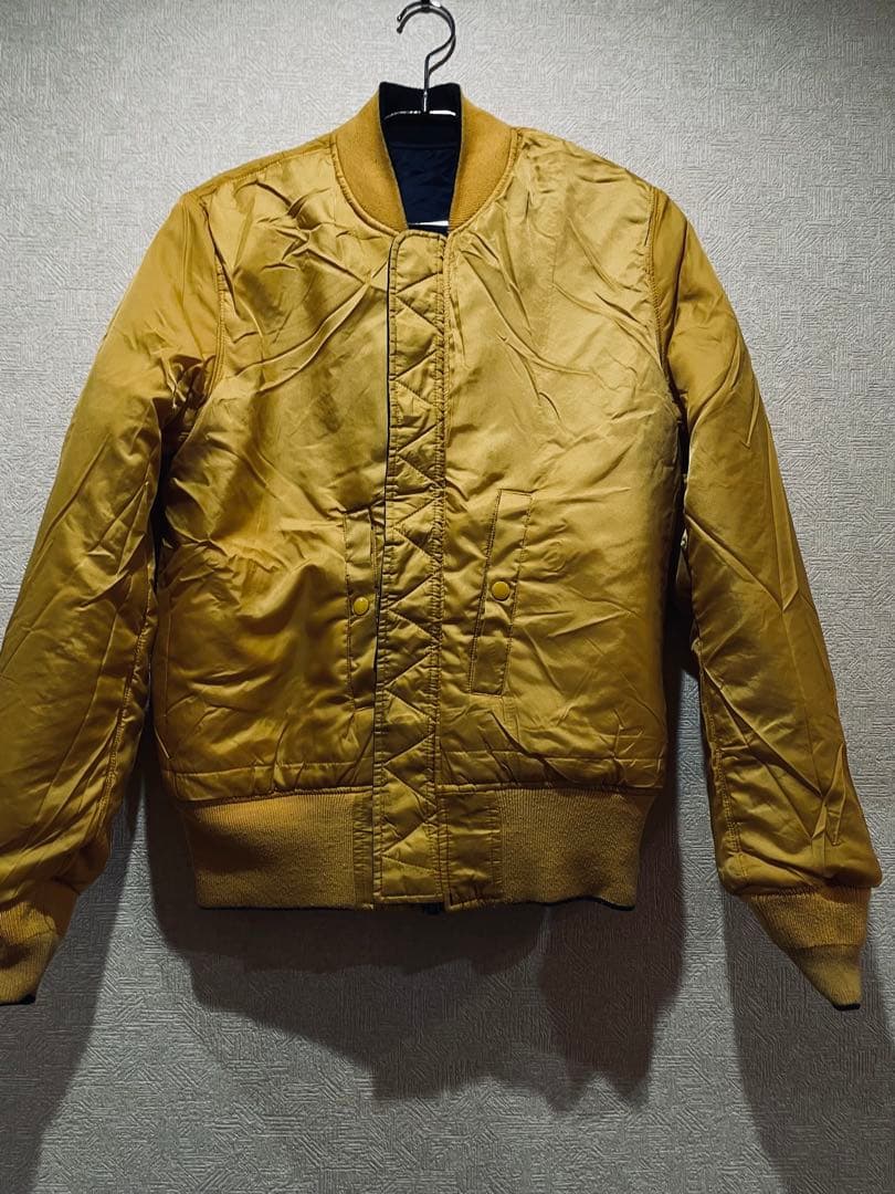 美品 限定 アルファ MA-1 ネイビー M 星条旗 リバーシブル - メルカリ