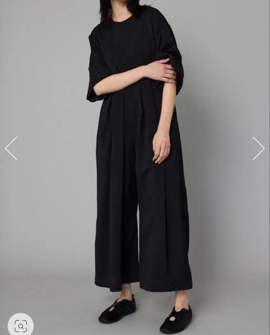 サロペット・オーバーオール・オールインワン HeRIN.CYE Flare all in one Flare tuck all in one フレアタックオールインワン（つなぎ