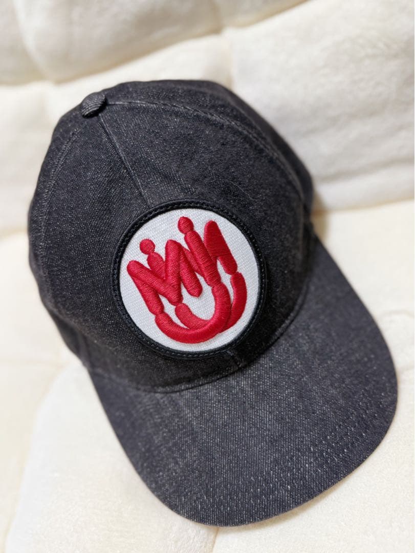 miumiu ミュウミュウ ロゴワッペン ベースボールキャップ MiuMiu】ミュウミュウ ロゴ デニム ベースボールキャップ (MiuMiu