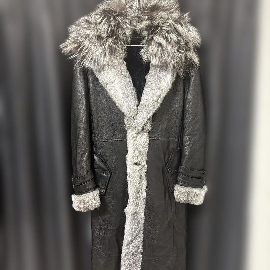 希少‼︎ トルネードマート マキシレザーシルバーフォックスコンビ